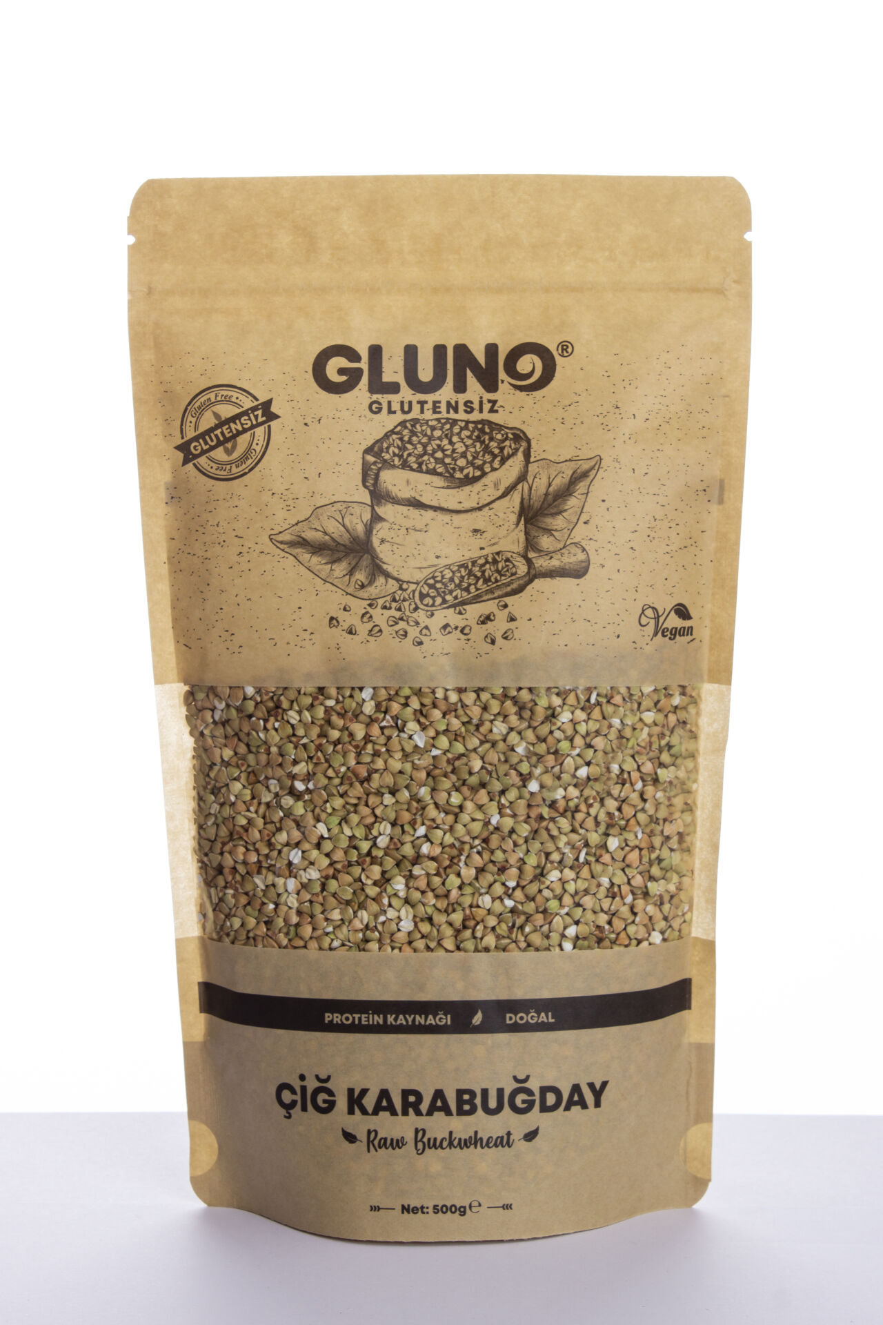 Gluno Glutensiz Çiğ Karabuğday 500 gr