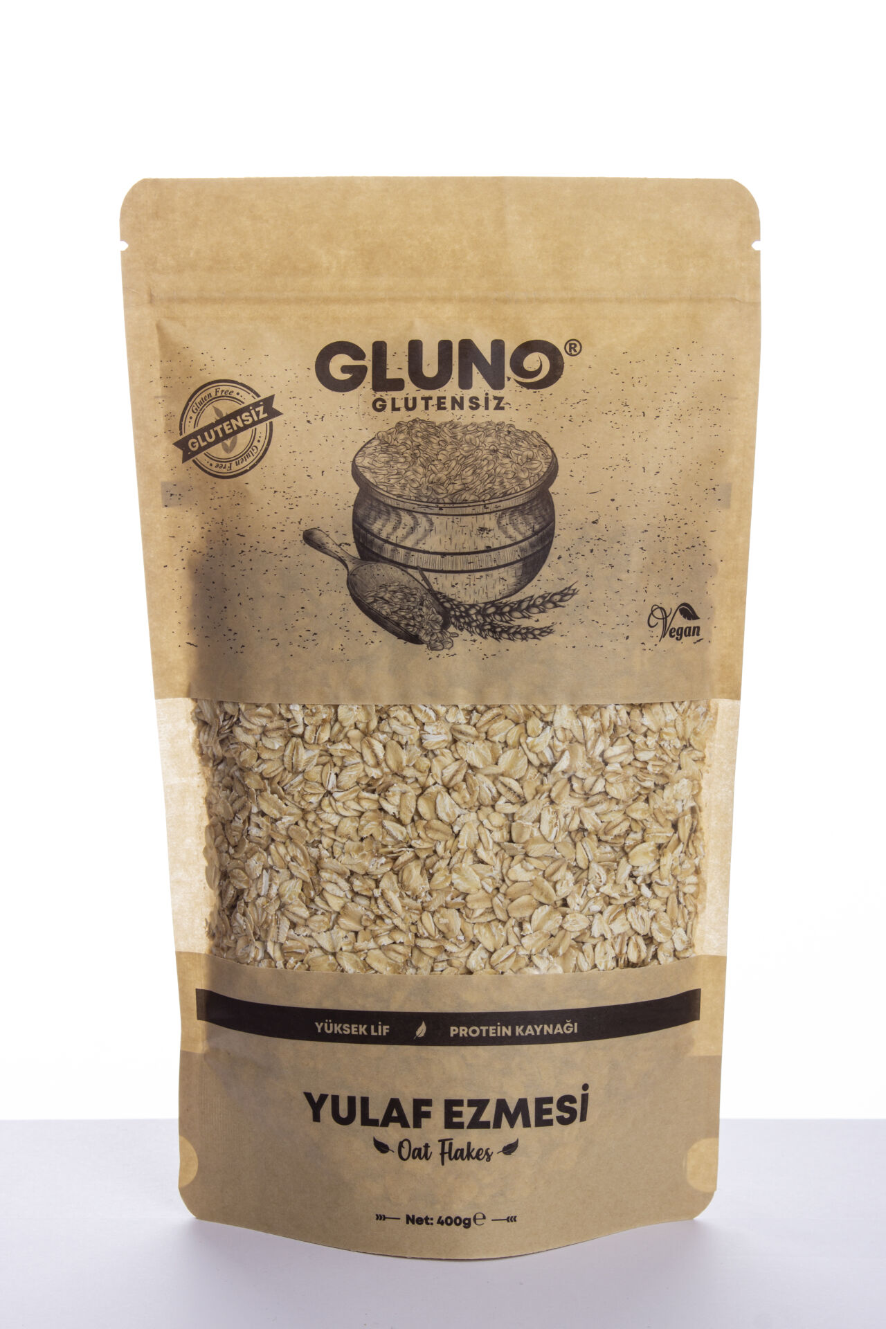 Gluno Glutensiz Yulaf Ezmesi 400g