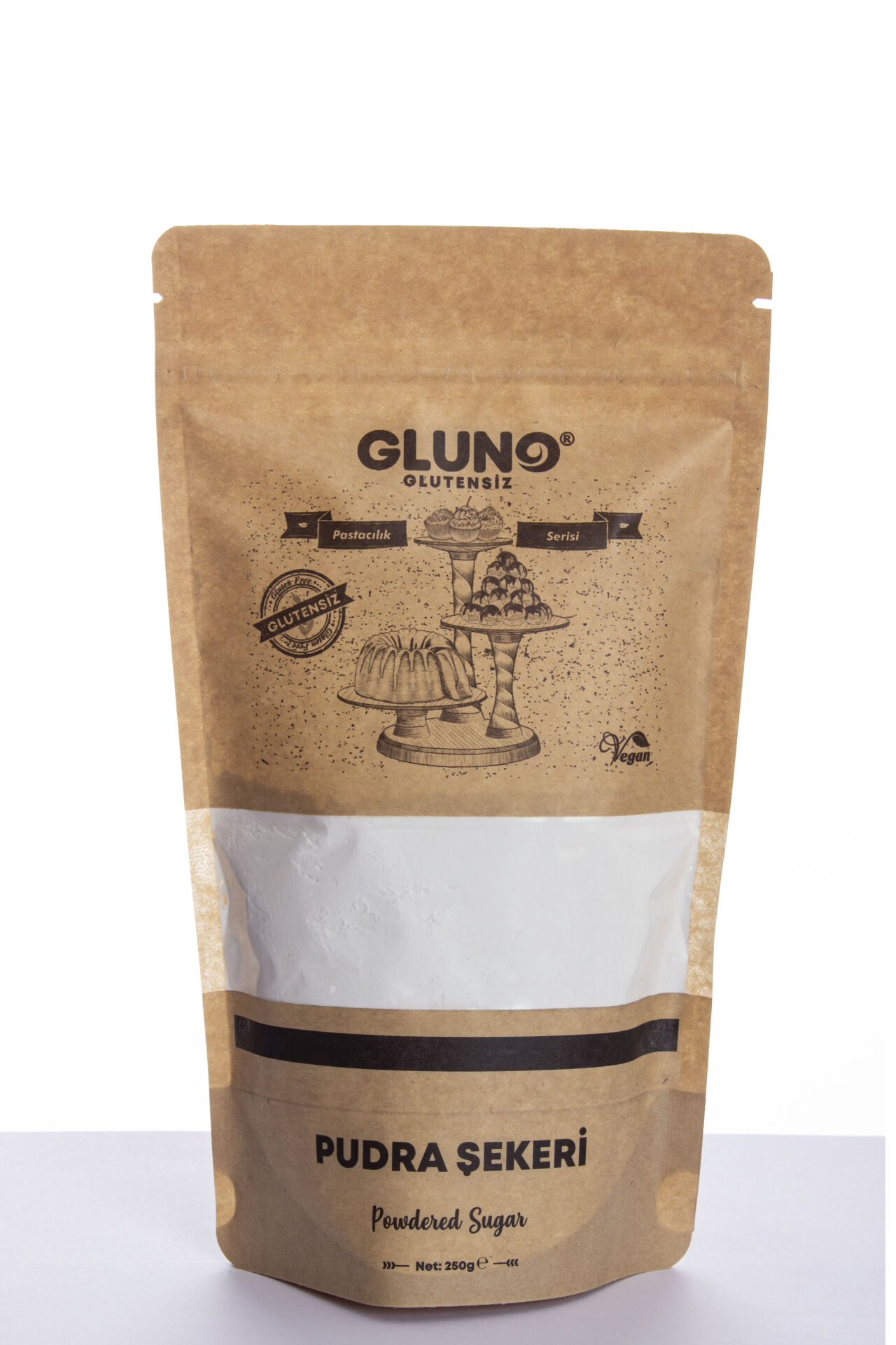 Gluno Glutensiz Pudra Şekeri 250 Gr
