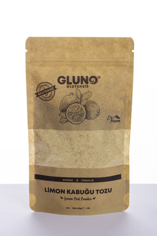 Gluno Glutensiz Limon Kabuğu Tozu 80 Gr