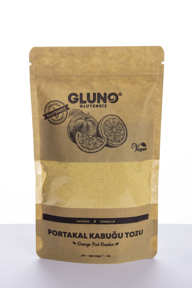 Gluno Glutensiz Portakal Kabuğu Tozu 80 Gr