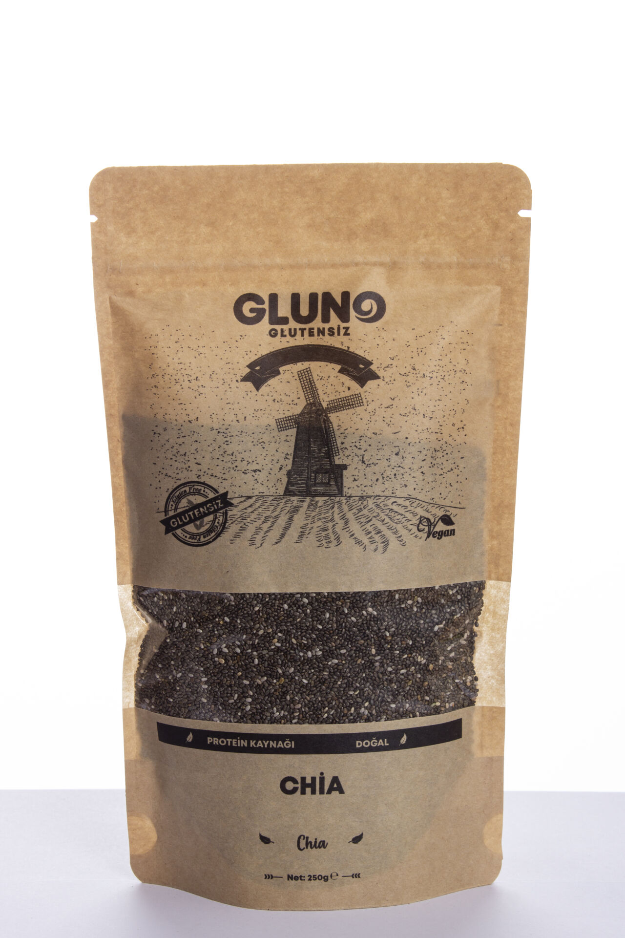 Gluno Glutensiz Chia 250 Gr