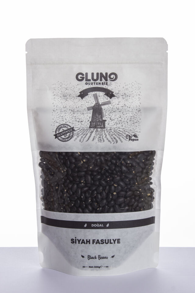 Gluno Glutensiz Siyah Fasulye 500 Gr
