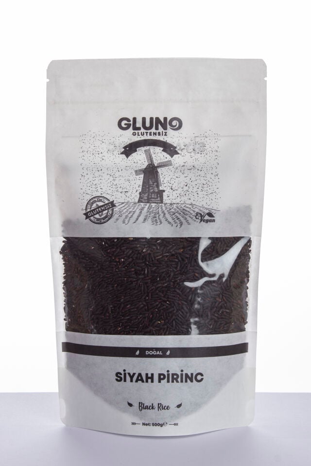Gluno Glutensiz Siyah Pirinç 500 Gr