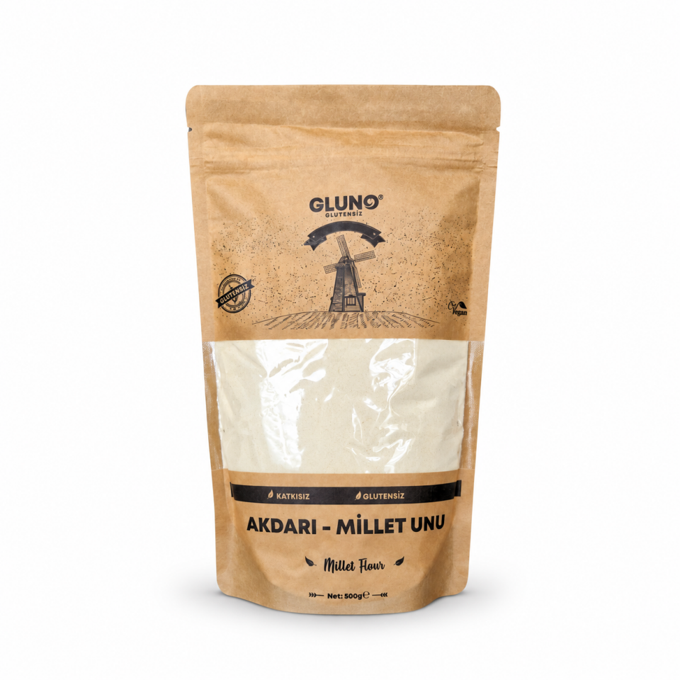 Gluno Glutensiz Akdarı-Millet Unu 500 Gr