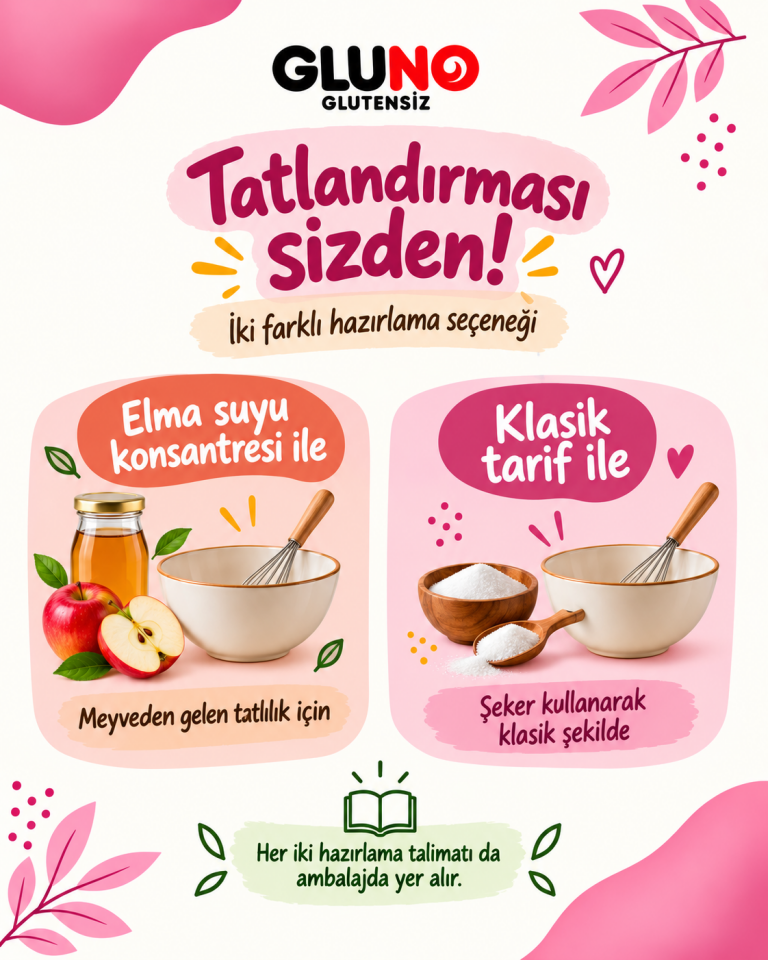 Gluno Glutensiz Karabuğdaylı Sade Kek Karışımı 350g