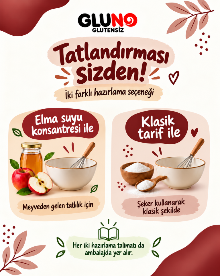 Gluno Glutensiz Karabuğdaylı Kakaolu Kek Karışımı 350g