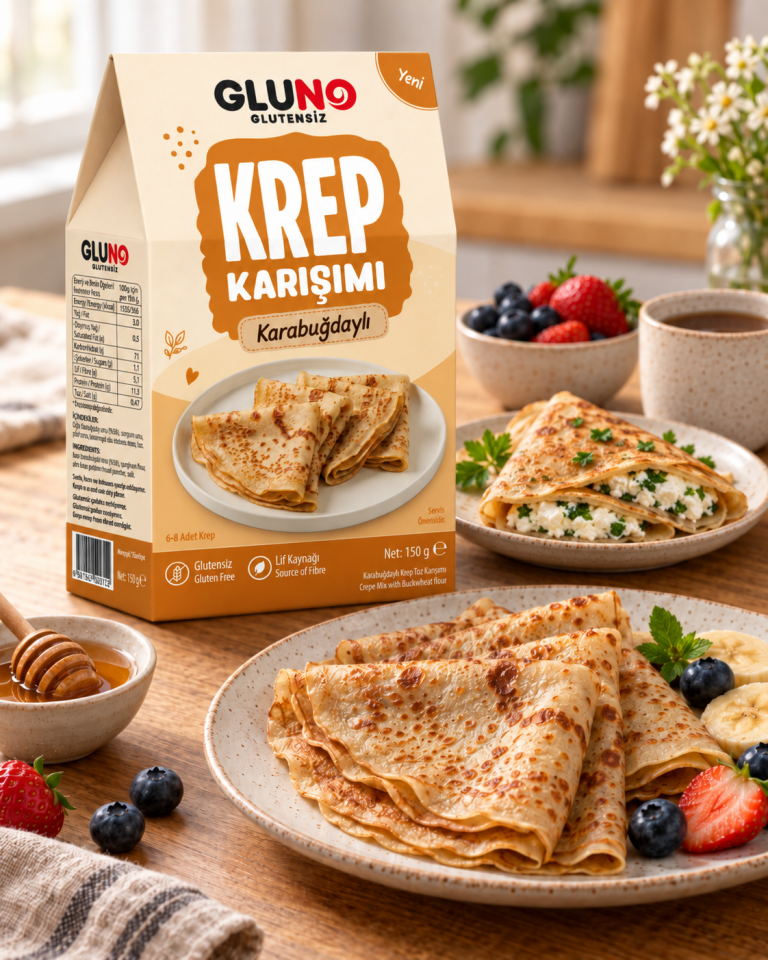 Gluno Glutensiz Karabuğdaylı Krep Karışımı 150g